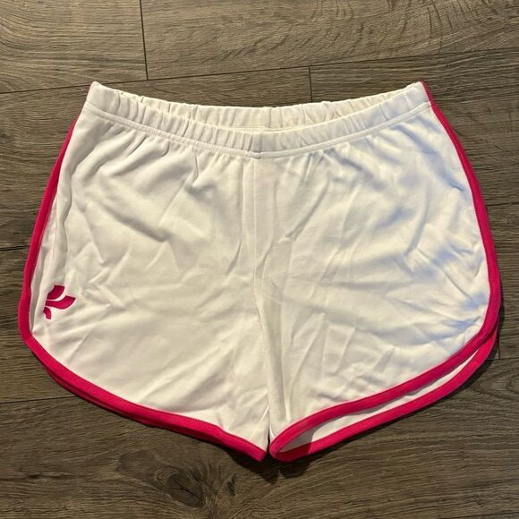The Color Run Women's Sz Small Running Shorts Color This White Pink 5K Athletic - Picture 1 of 3